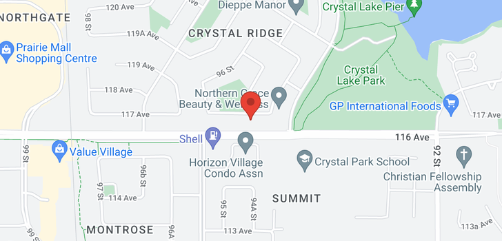 map of 9501 117 Avenue